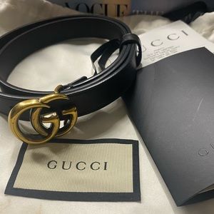 Authentic thin Gucci belt